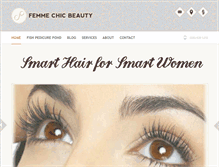 Tablet Screenshot of femmechicbeauty.com